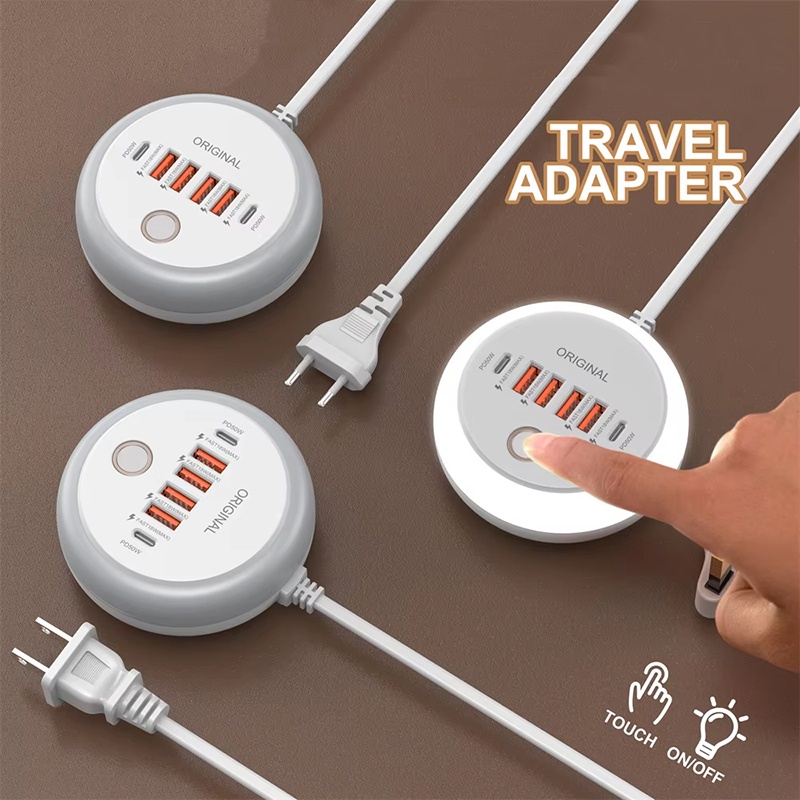 Phone Accessories Uk - Pengisi Daya USB Perjalanan 50W Multi