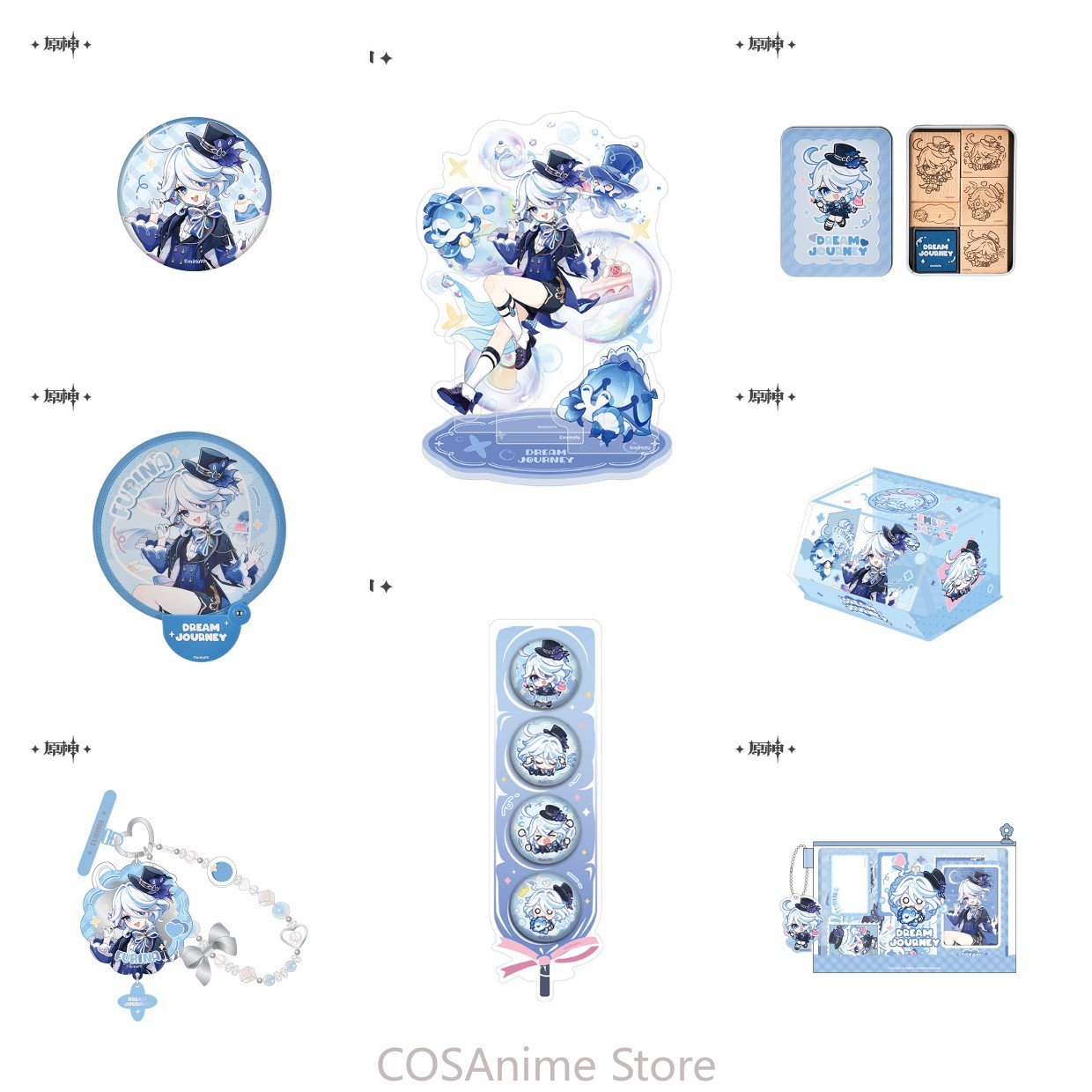 Phone Accessories Chain - Lencana Cosplay Anime Furina Genshin Impact