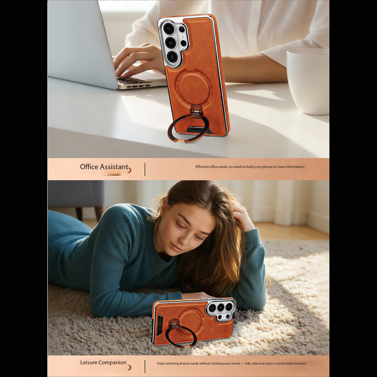 Casing Ponsel Kulit PU untuk S - Phone Accessories Popsocket ulasan dan harga